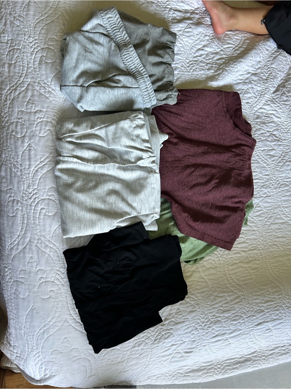 Women’s Maternity Bundle (2 shirts, three pairs shorts)